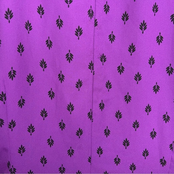 SMALL WORTHINGTON PURPLE SLEEVELESS BLOUSE FLOWY RUFFLE HALTER - Picture 10 of 12